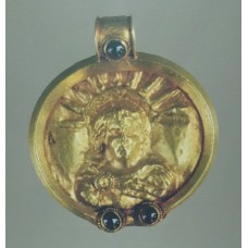 Gold suspension, medallion with image of Helios